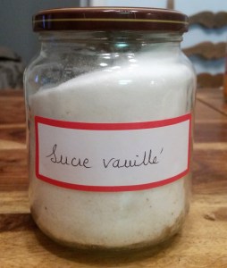sucre vanillé maison