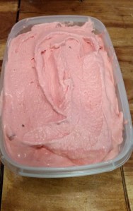 crème glacée double-fraise