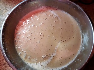 crème au praliné avant cuisson