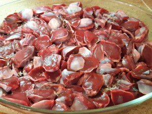 gésiers de canard mis au sel