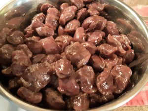 gésiers confits prêts à être mis en bocaux