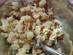 Écrasée de pommes de terre et girolles