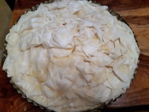 Galette des rois façon croustade avant cuisson