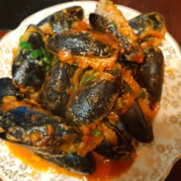 Les moules à la Sétoise et à ma manière